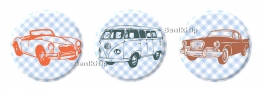 Button 25 mm Vintage Cars